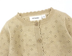 Lil Atelier cardigan croissant melange hulmønster
